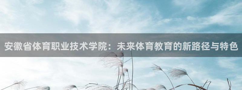 尊龙官方正版app科技：安徽省体育职业技术学院：未来体育教育